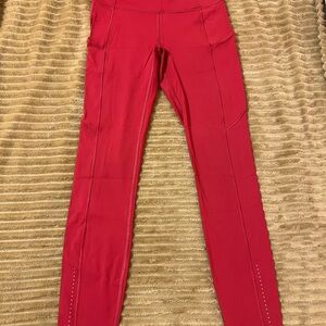 Hot pink Lululemon leggings